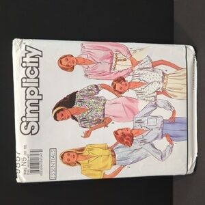🐢Simplicity 9857 Essentials Women's Uncut Sewing Pattern Size N5 (10-18) New